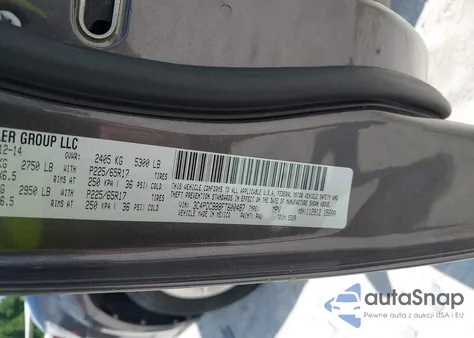 2015 Dodge Journey Sxt z USA, uszkodzony, nr VIN 3C4PDCBB8FT600487